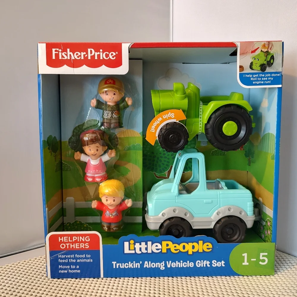 Little People Truckin' Along Vehicle Gift Set NWT Fisher Price